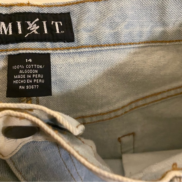 Denim strapless dress/or long skirt/ Designer MI X IT / Full Length Jeans Skirt - Picture 8 of 10